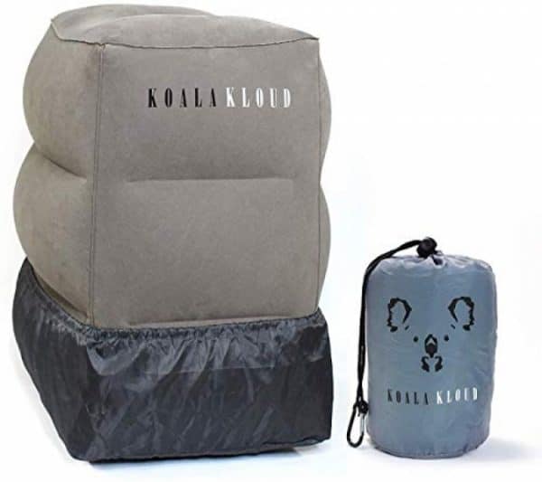 Prazoli Products Koala Kloud Airplane Footrest – Inflatable Pillow for Kids Travel | Toddler Plane Accessories | Bed Pillows for Long Car Trips | 1st Class Airtravel & Accessory for Office