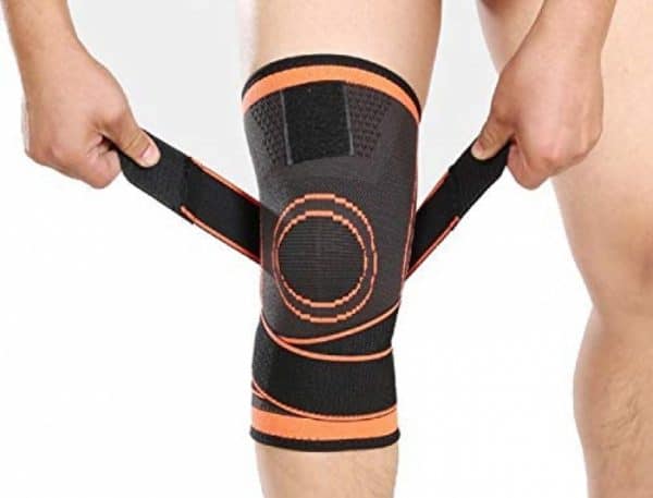 Compression Knee Sleeve Knee Brace for Men & Women Knee Support for Running, ACF Crossfit, Basketball, Pain Relief, Meniscus Tear Arthritis ACL MCL Faster Recovery Adjustable Strap Single Wrap