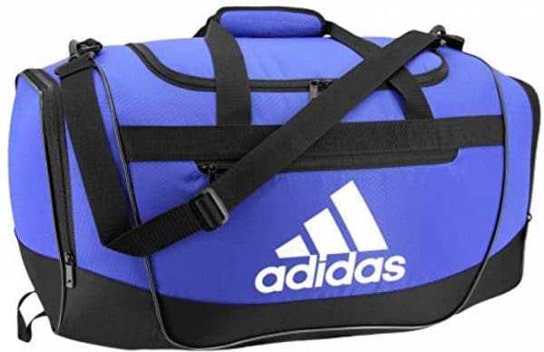 adidas Defender III medium duffel Bag, Blue/Black/White, One Size