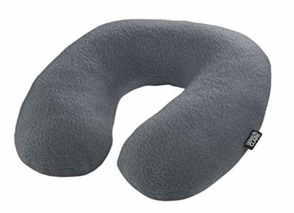 Lewis N. Clark Comfort Neck Travel Pillow: Airplane Pillow and Cervical Neck Pillow for Kids + Adults, Contour Pillow with Neck Support – Gray