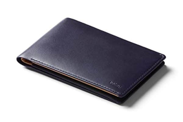 Bellroy Travel Wallet (Slim Leather Passport Wallet, RFID Blocking, Organizes Travel Documents, Cash & Tickets, Holds 4-10 Cards, Includes Micro Pen) – Navy – RFID