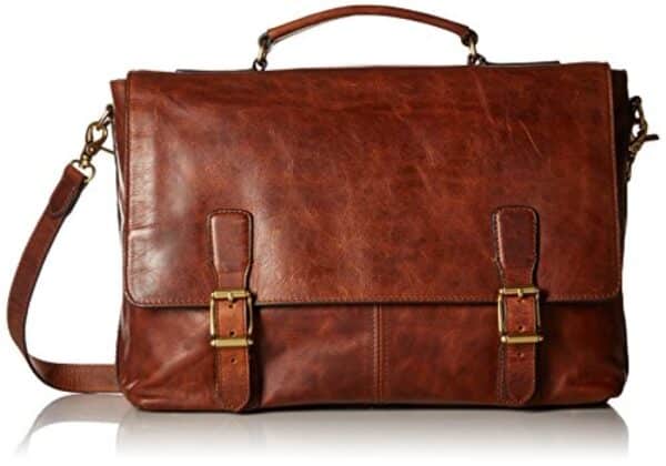 FRYE Men’s Logan Top Handle Messenger Bag, Cognac, One Size,Standard